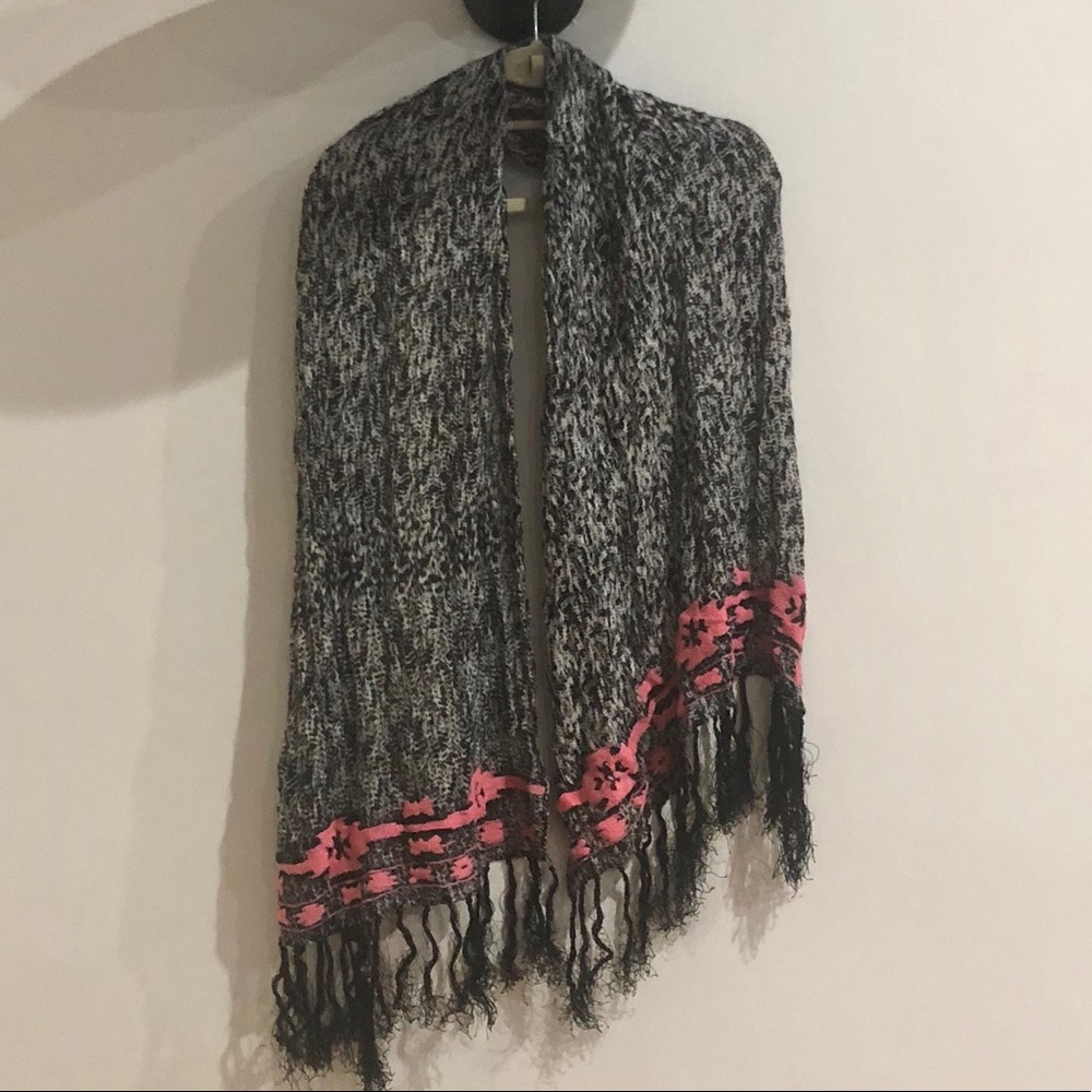 Tribal embroidered scarf
